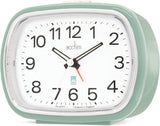 Acctim Camille Analogue Quartz Luminous Hands Chrome Bezel Alarm Clock Sage