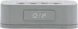 Acctim jet Digital Alarm Clock, LCD Digital Display with White Backlight, Snooze Function, Volume Control (Pigeon Grey)