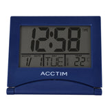Acctim Mini Flip 2 Folding Travel LCD Alarm Clock Black 15783