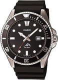 Casio Men's Standard Analog Resin Strap Black Dial Quartz MDV-10-1A1VDF