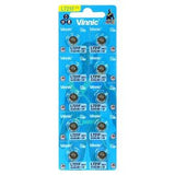Vinnic L721 AG11 Watch Battery Card of 10