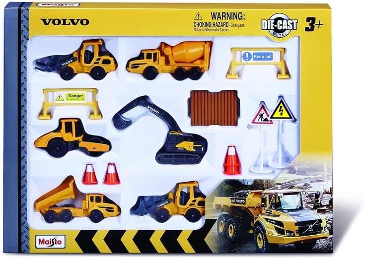 Maisto Mini Working Machines VOLVO CONSTRUCTION SET – Incredibly Detai ...