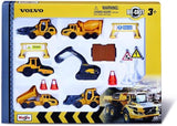 Maisto Mini Working Machines VOLVO CONSTRUCTION SET – Incredibly Detailed Die-Cast Replica Collectible Model M12376