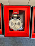Supleon Men's Silver Quartz Wrist Watch With Date Supleon