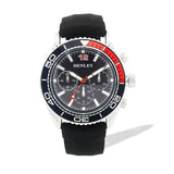 Henley Mens Quarter Coloured Top Ring Sports Watch - Black/Red