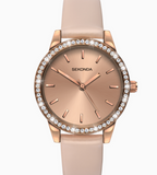 Sekonda Ladies Rose Gold Case & PU Strap with Rose Dial Watch