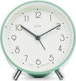 Acctim Fossen Analogue Alarm Clock Contemporary Metal Case Backlight Easy Set Alarm (Meadow)