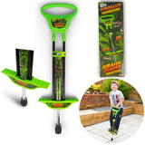 Pogo Stick - Dinosaur Spring powered Green Hop Game Fun 89cm SV21876