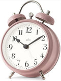 Acctim Shefford 12cm Dusty Rose Double Bell Alarm Clock 16380