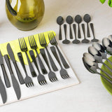 Salter Regar 16 piece Cutlery Set - Black
