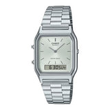 Casio Mens/ladies Classic Analouge and Digital, Silver Dial Watch AQ-230A-7AMQYDF