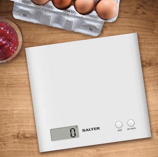 Salter Arc Scale White Electronic Food Scale 3Kg