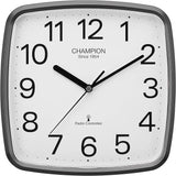 Champion Radio Control Clock 24cm Grey