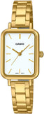 Casio Ladies Slim White dial Bracelet Watch Gadgetize