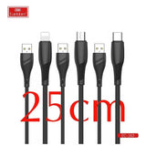 Earldom Charging Cable 25cm USB to Lightning EC-163