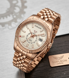 Supleon Men's Gold-Tone Quartz Wrist Watch With Date Gadgetize