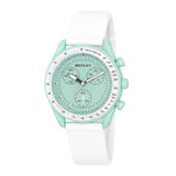 Henley Ladies Pastel Coloured Silicone Sports Watch White/Green H06179.11