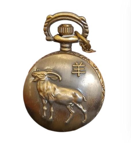 Retro Bronze Quartz Movement Goat Pocket Watch – Gadgetize