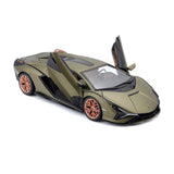 1:24 Lamborghini Sian Fkp 37 Green  - Diecast Model car Collectables