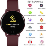 Reflex Active Series 9 Berry Smart Watch with Colour Touch Screen and Up to 7 Day Battery Life