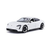 1:24 Porsche Taycan Turbo S White  - Diecast Model car Collectables