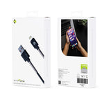 WYEFLOW SpringShield 10W USB-A to 8-Pin Data Cable 1m Black