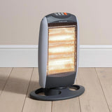 Kingavon Halogen Heater Portable 3-Bar Freestand 1200W