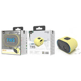 Mini Bluetooth TWS Speaker Candy, 3W, 300mAh, LED Light, BTS 5.0, Yellow
