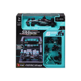1:43 F1 Mercedes Amg W15 2024 Pit Pass Diorama Russell - Diecast Model car Collectables