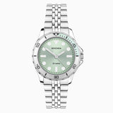 Sekonda Ladies Balearic Silver Alloy Case & Stainless Steel Bracelet with Green Dial Watch