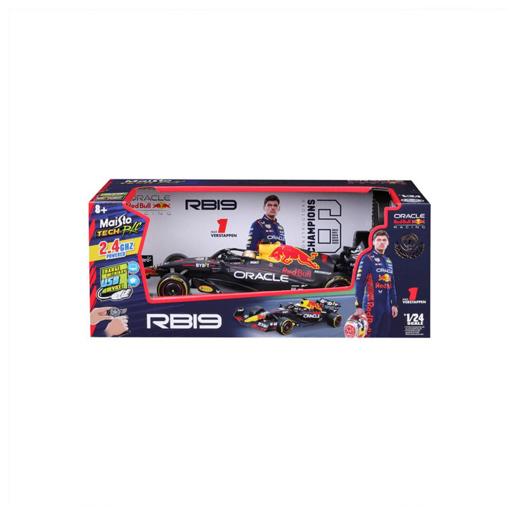 Maisto Premium RC Remote Control F1 2023 Red Bull RB19 Max Verstappen ...