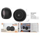 Mini TWS Bluetooth Speaker Eyes, 2 in 1 with TWS function, 3Wx2, 300mAh x2, BTS 5.0, Black