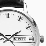 Sekonda Mens Originals Silver Case & Black Leather Strap with Silver Dial