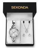 Sekonda ladies Silver Watch Gift Set Gadgetize