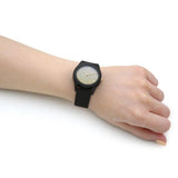 Lorus Women's Champagne dial With Black Silicone Strap Watch RG269TX9