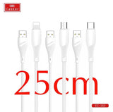 Earldom Charging Cable 25cm USB to Lightning EC-163
