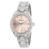 Henley Ladies Bling Pink Dial & Silver Bracelet Watch H07324.5