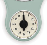 Acctim Kitchen Time 20cm Timer Quartz Retro Style Domed Glass Lens Sage Wall Clock 21598 Gadgetize