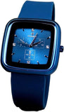 Clasico Mens Ladies Water Resistant Square Dial Rubber Strap Watch Available Multiple Colour