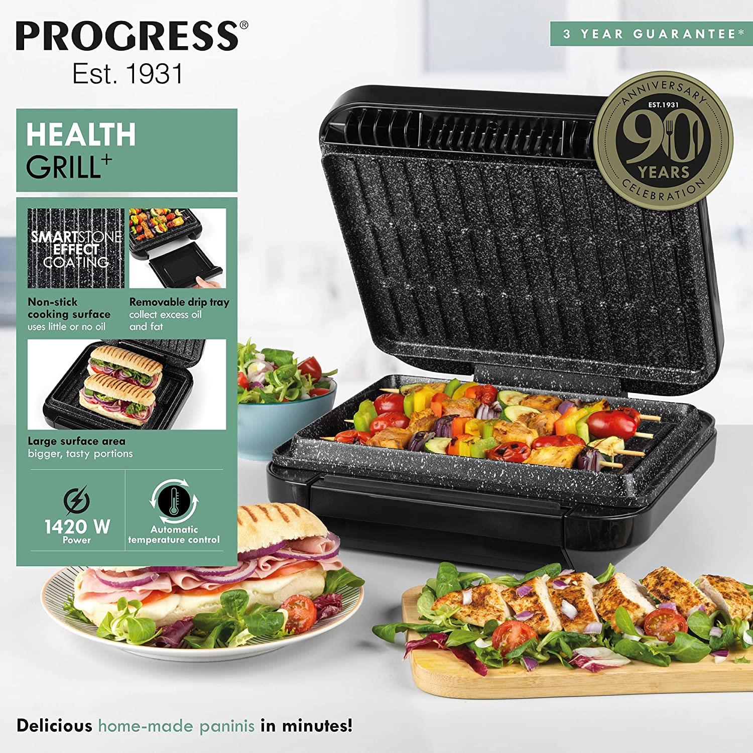 Progress Smartstone Non-Stick Health Grill+ and Panini Press