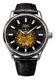 NYL Mens Fashion Automatic Leather Mechanical Round Face Dial Analogue Leather Strap Watch NY London Available Multi Colour