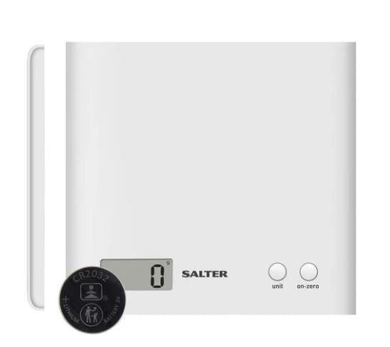 Salter Arc Scale White Electronic Food Scale 3Kg