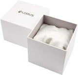 Lorus Mens Basic Fashion Rectangular Date Silver Dial Silver Stainless Steel Bracelet Watch RH937RX9