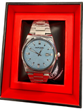 Men's Classic Stainless Steel Watch – Ice Blue Dial Gadgetize