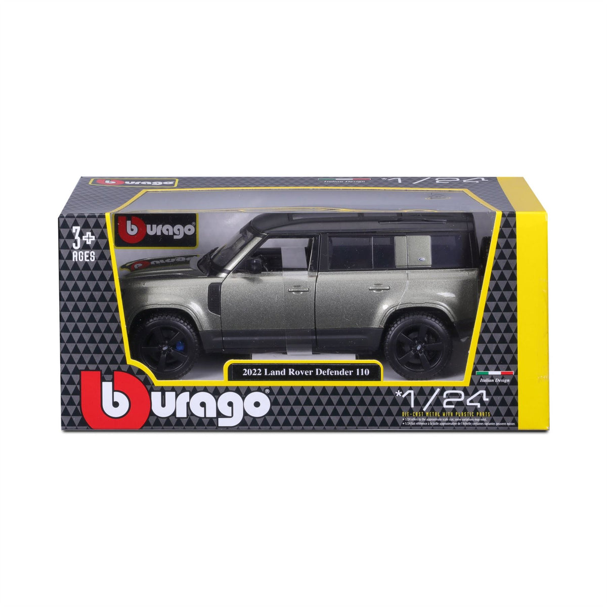 1:24 Land Rover Defender 2022 110 Green  - Diecast Model car Collectables Burago