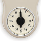 Acctim Kitchen Time 20cm Timer Quartz Retro Style Domed Glass Lens Cream Wall Clock 21592