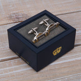 Harvey Makin Rhodium Plated Cufflinks Silver/Gold Cars Harvey Makin®