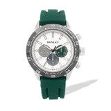 Henley Mens Coloured Eye Silicone Sports Watch - Green
