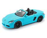 1:24 Porsche 718 Boxster Blue  - Diecast Model car Collectables