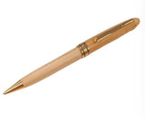Imperial Wood Light Brown Gold Trim Ball Pen IMP313M